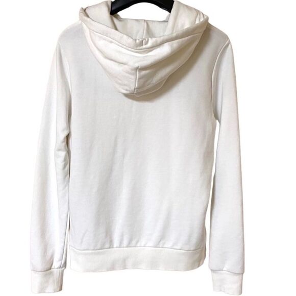 Converse Women’s White|Orange Love The Progress Pullover Hoodie Sz M - Picture 2 of 9